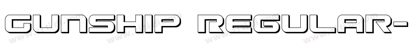 Gunship Regular字体转换